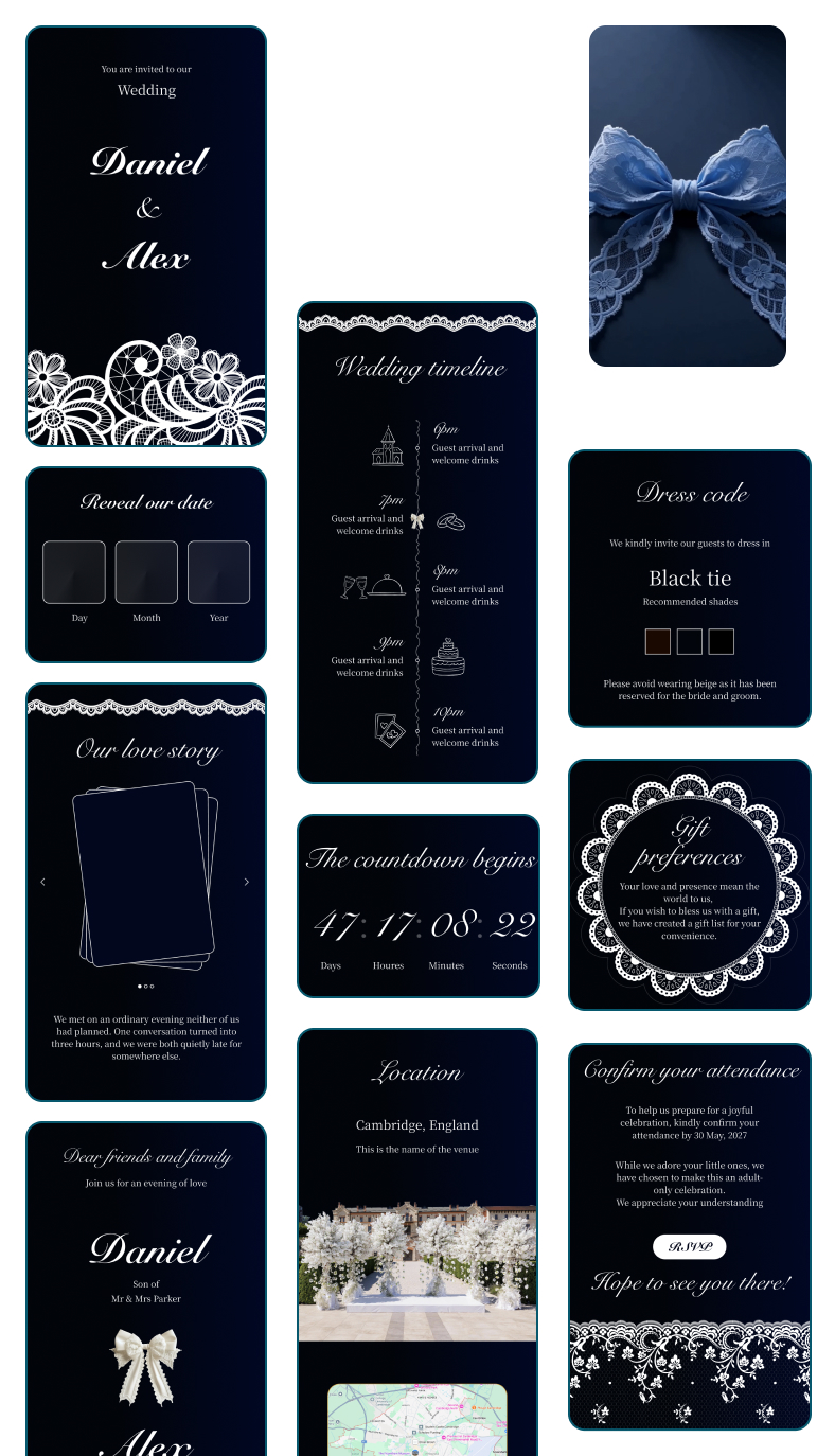 The Midnight Lace design