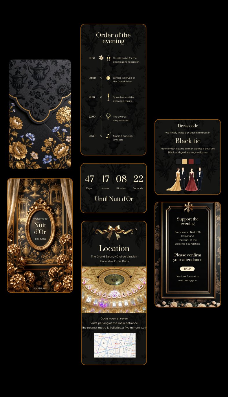 The Nuit d'Or design