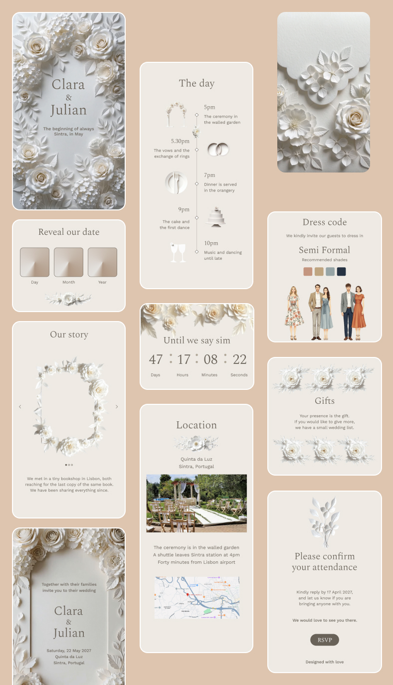 The Paper Bloom design