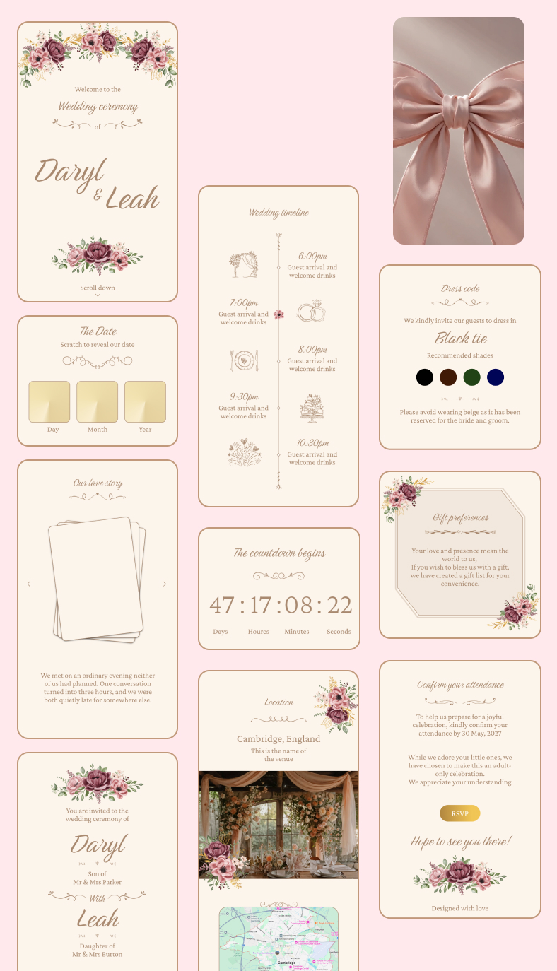 The Antique Rose design